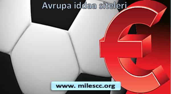 Avrupa iddaa siteleri