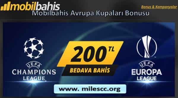 Mobilbahis Avrupa Kupaları Bonusu