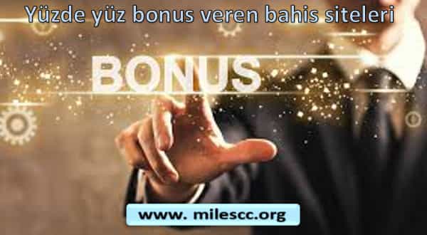 Yüzde yüz bonus veren bahis siteleri