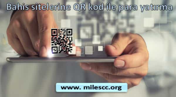 Bahis sitelerine QR kod ile para yatırma