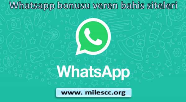 Whatsapp bonusu veren bahis siteleri