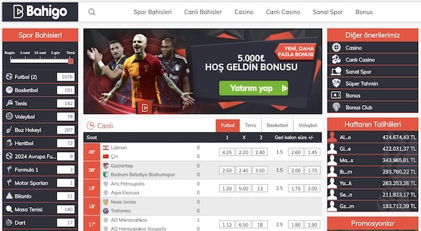 bahigo hoş geldin bonusu